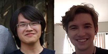 Arthur Wu (Left), Nathan Pope (Right).