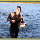 In February, Lincoln Sabini raced his first triathlon, the Tritonman hosted by UC San Diego. 